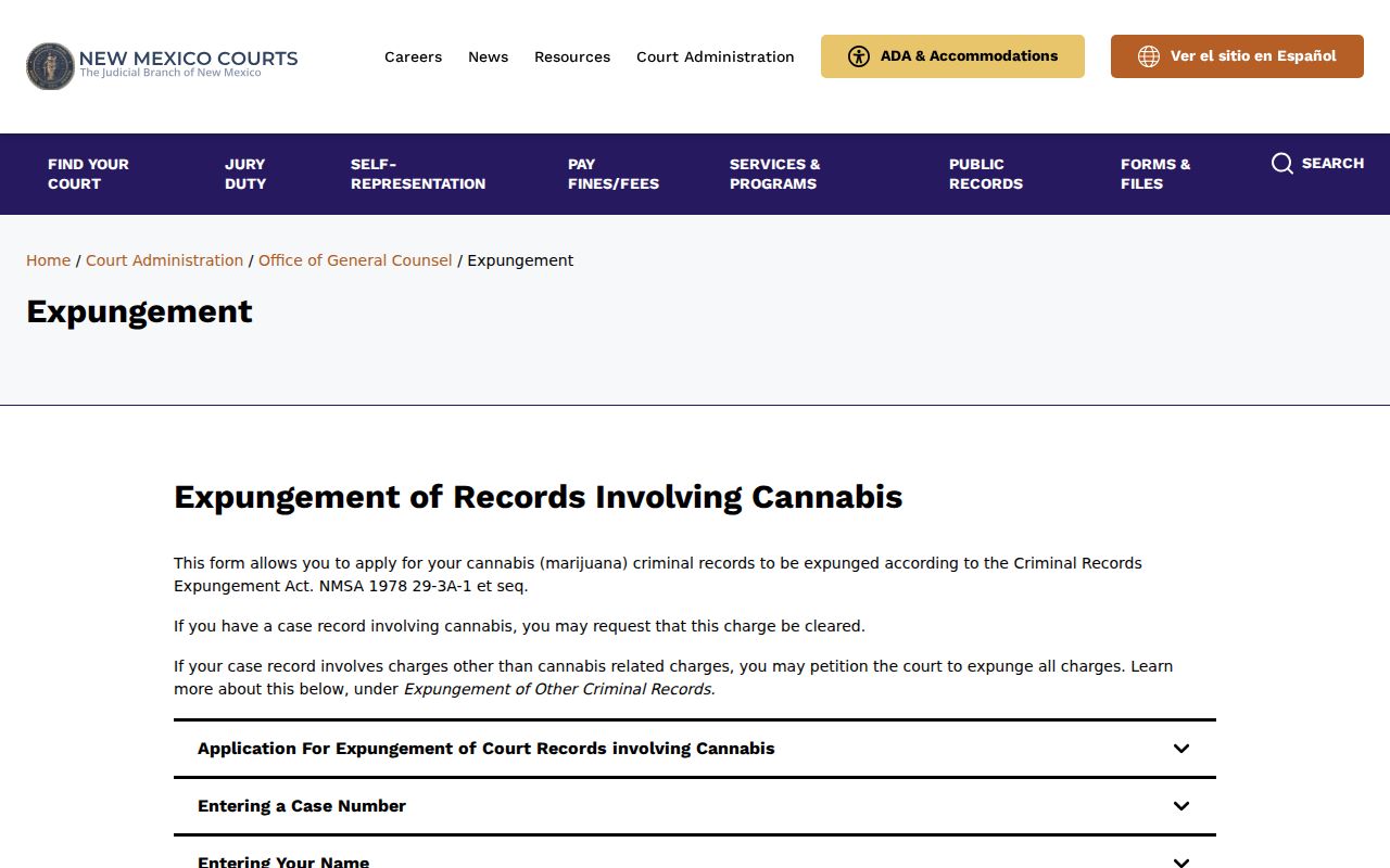 Grant County criminal court docket source for New Mexico expungement information