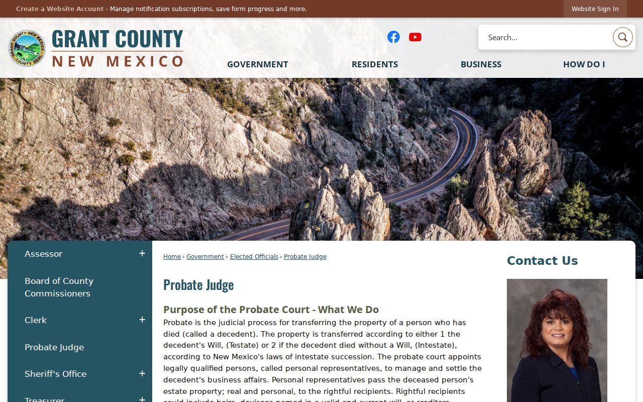 Hurley court records and Grant County probate routing