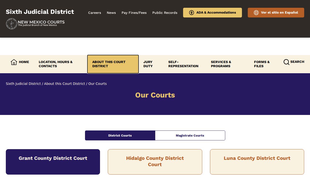 Hurley court records and Sixth District court routing